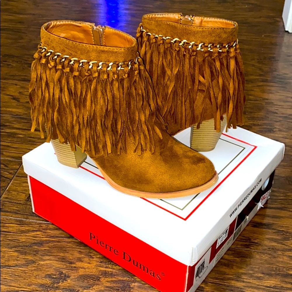Fringe Ankle Boots